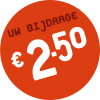 Prijslabel € 2,50 ,-